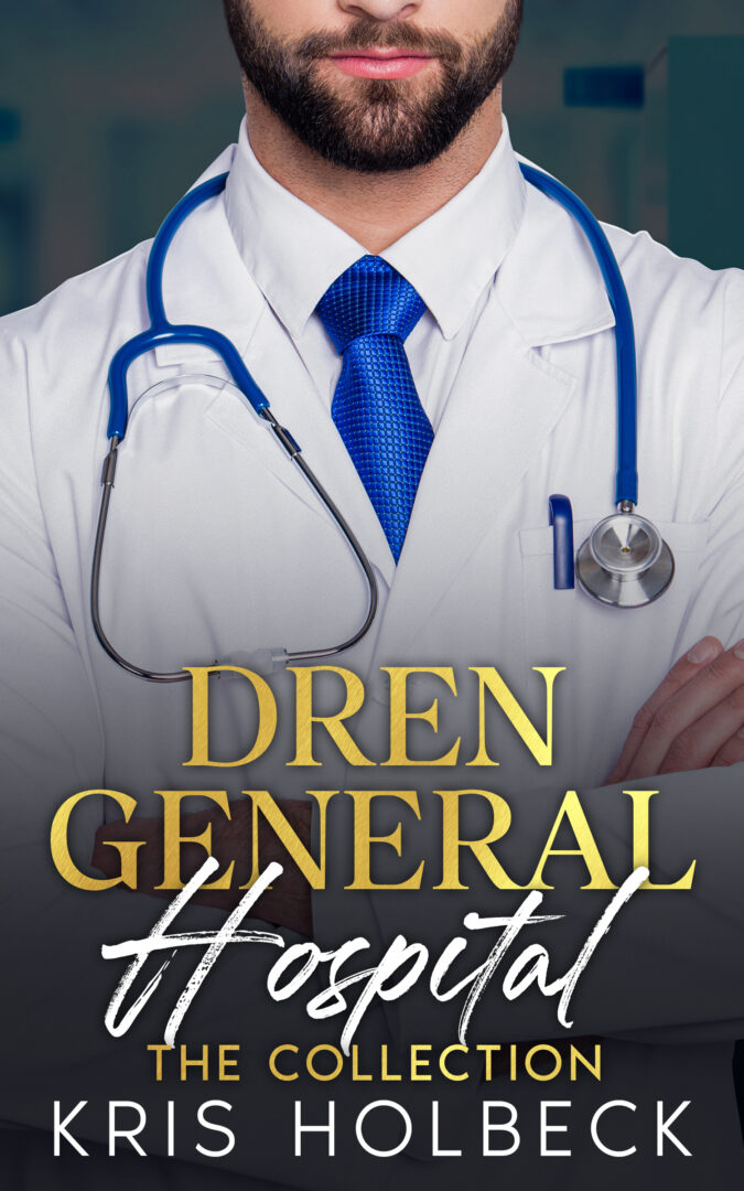 handsome doctor representing billionaire romance theme, dren general hospital romance series, kris holbeck