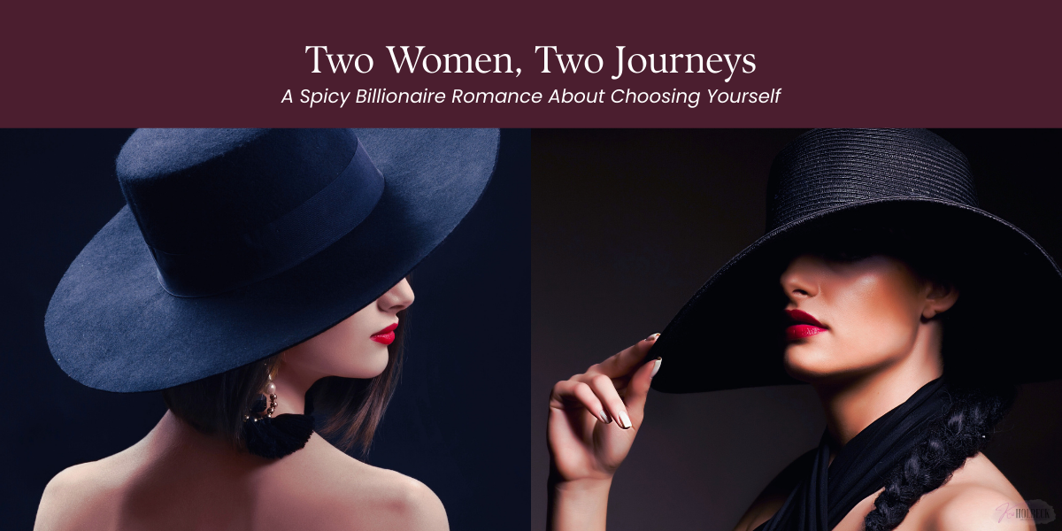 two elegant women representing spicy billionaire romance